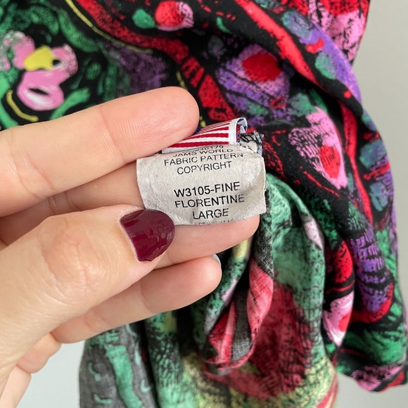 Jams World Dress Women L Florentine Sleeveless Floral Vintage Pullover Shift - Picture 8 of 9